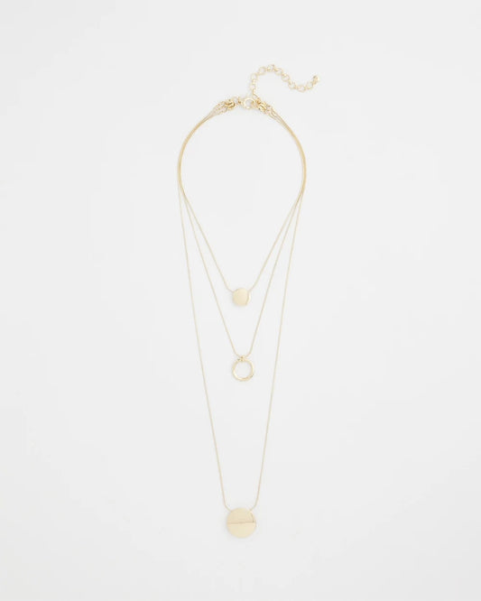 Chico's Customer Favorite | Gold Triple Pendant Necklace