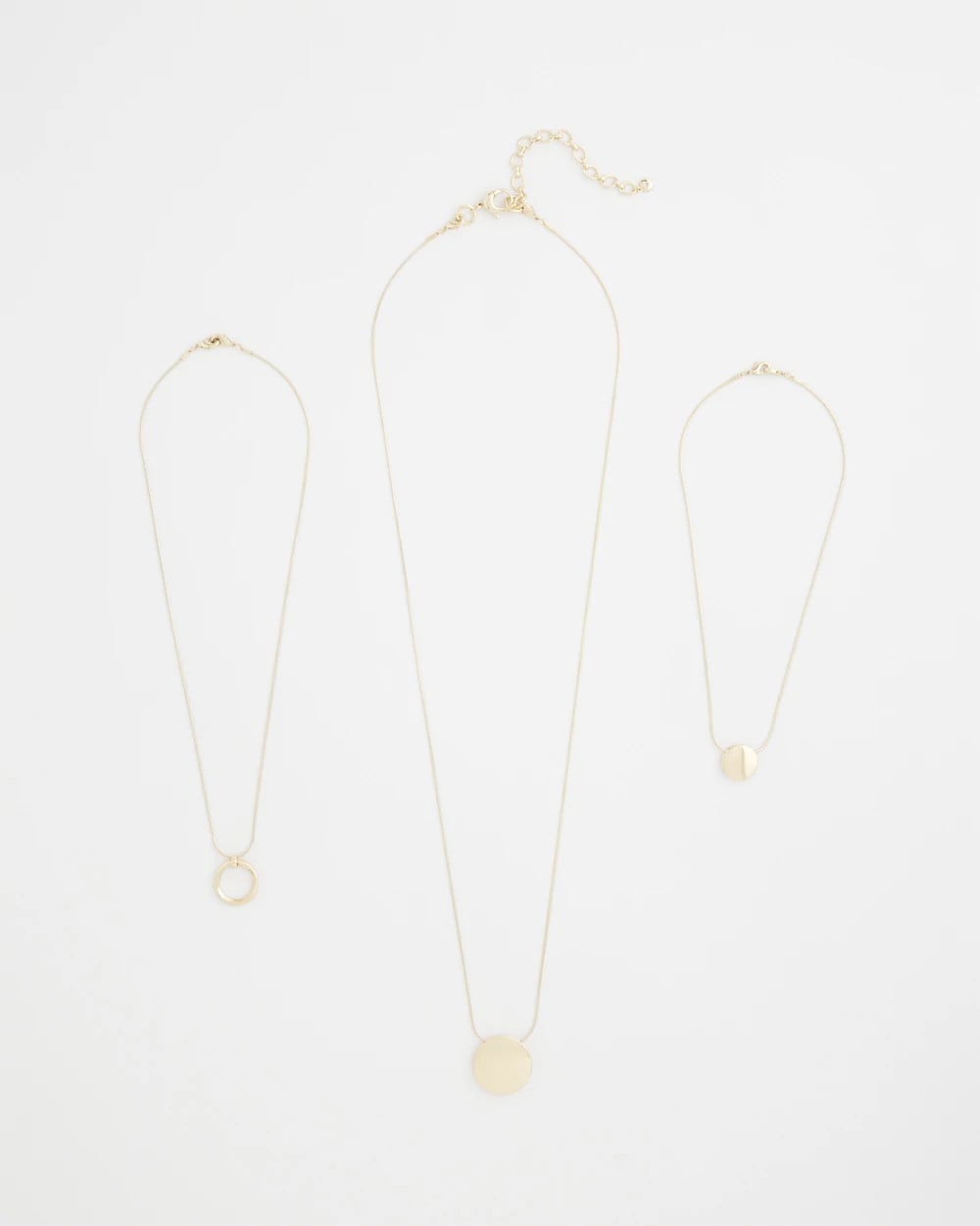 Chico's Customer Favorite | Gold Triple Pendant Necklace