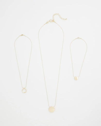Chico's Customer Favorite | Gold Triple Pendant Necklace