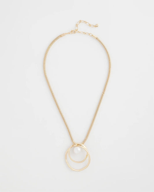 Chico's Everyday | Pearl and Gold Pendant