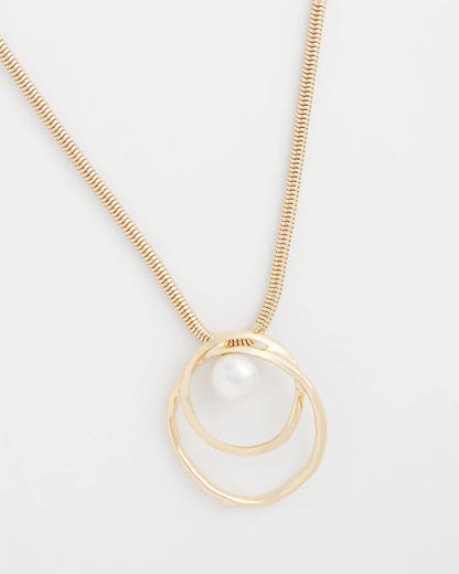 Chico's Everyday | Pearl and Gold Pendant
