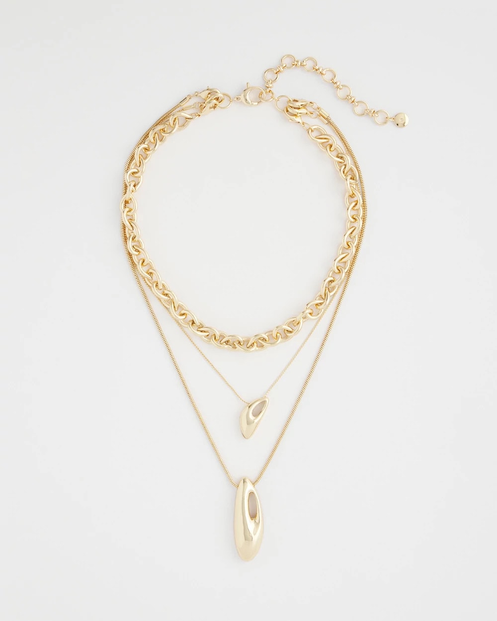 Chico's Quality | Convertible Three-Strand Pendant Necklace