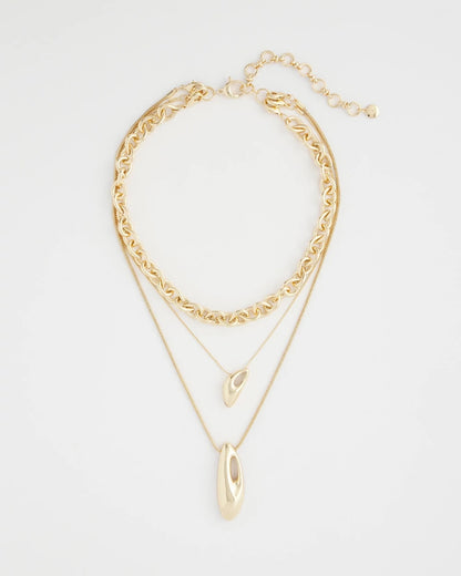 Chico's Quality | Convertible Three-Strand Pendant Necklace