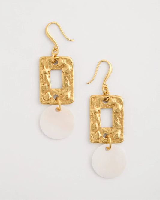 Chico's Best Price | Pearl Hammered Drop Earrings