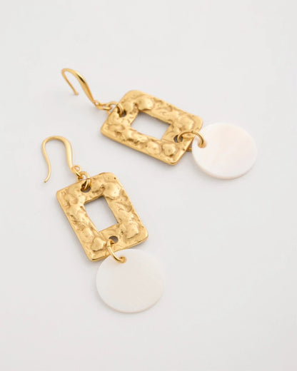 Chico's Best Price | Pearl Hammered Drop Earrings
