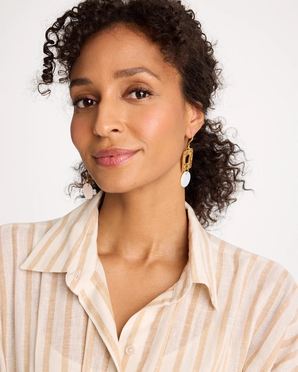 Chico's Best Price | Pearl Hammered Drop Earrings