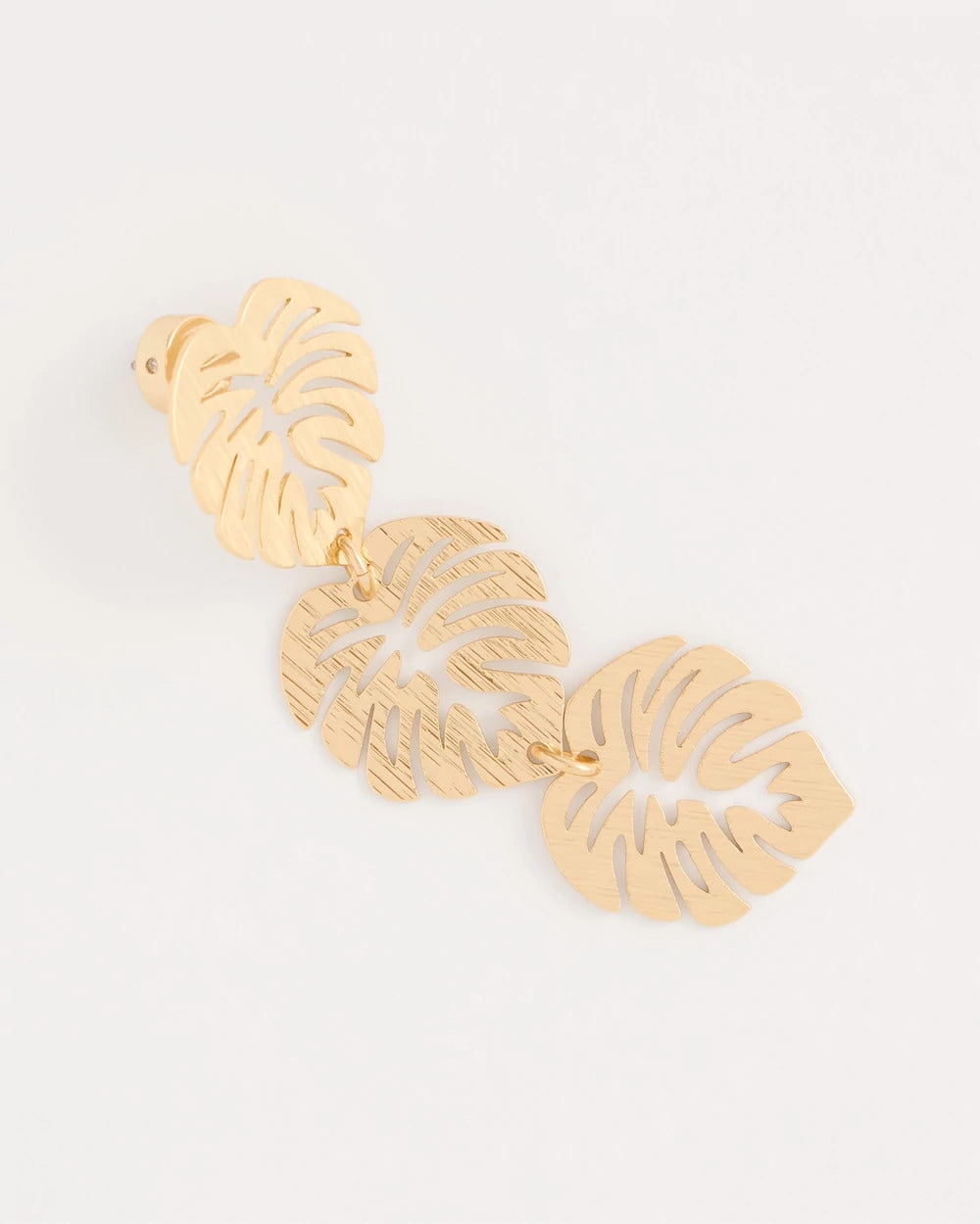 Chico's Value | Palm Frond Linear Drop Earrings