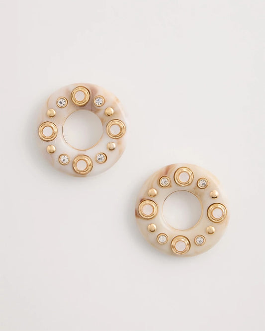 Chico's Customer Favorite | Embellished Neutral Stud Earrings