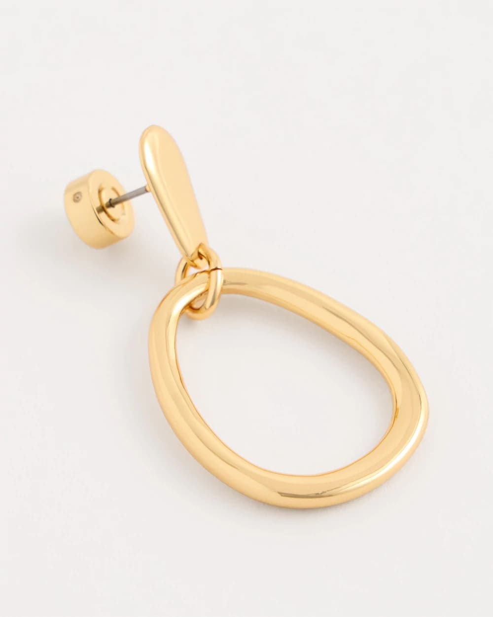 Chico's Exclusive | Goldtone Open Circle Drop Earrings