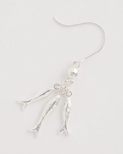 Chico's Hot Sale | Silvertone Fish Cluster Earrings