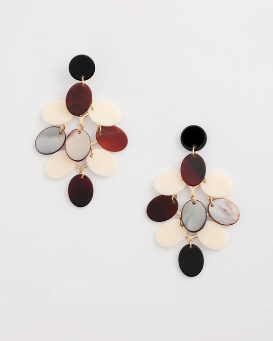 Chico's Great Value | Neutral Resin Chandelier Earrings