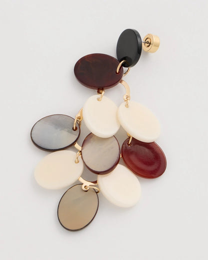 Chico's Great Value | Neutral Resin Chandelier Earrings