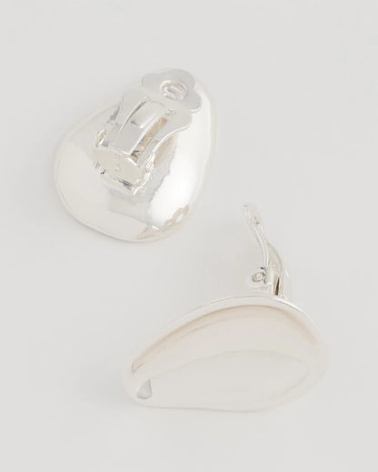 Chico's Essential | Silvertone Stud Clip-On Earrings