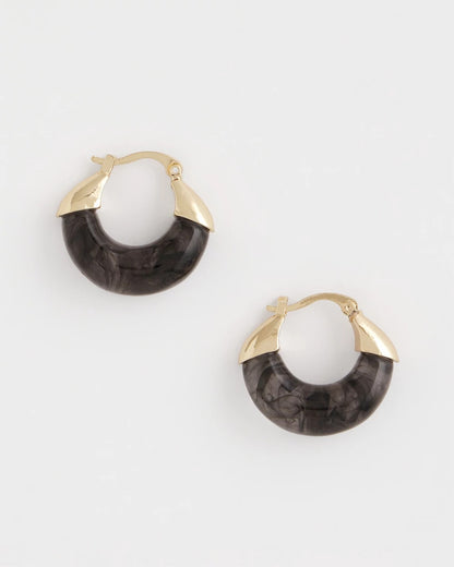 Chico's Hot Sale | Marble Gold Hoop Earrings