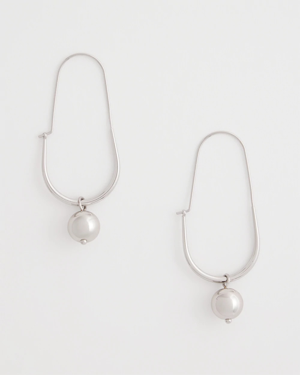 Chico's Exclusive | Silver Bead Threader Earrings