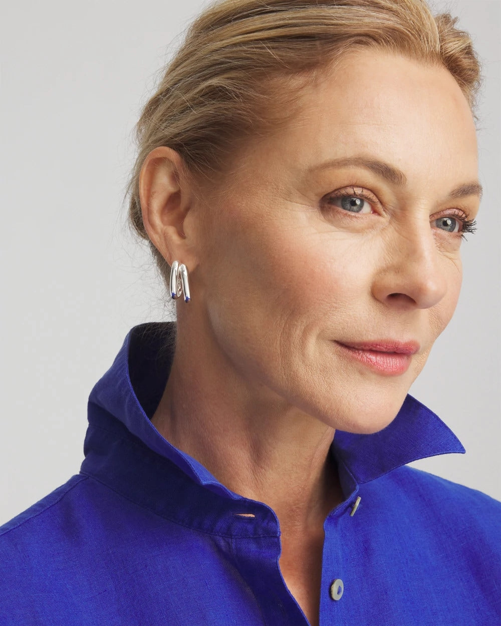 Chico's Essential | Silver Double Mini Hoop Earrings