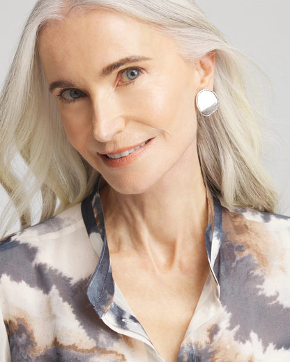 Chico's Top Pick | No Droop™ Silver Tone Clip-On Earrings