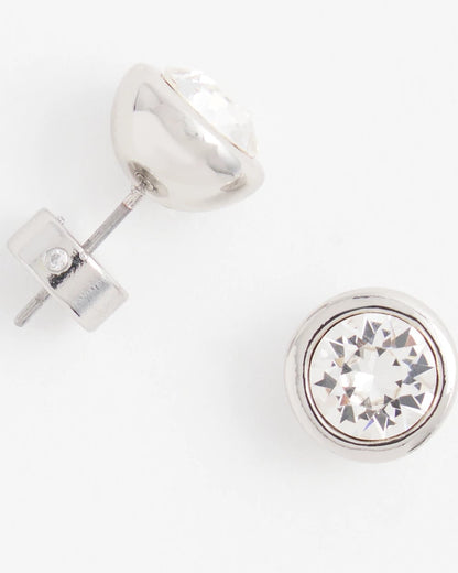 Chico's Value | Silver Tone Crystal Stud Earrings