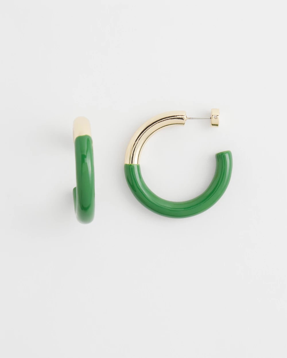 Chico's Customer Favorite | No Droop™ Green Dipped Hoops