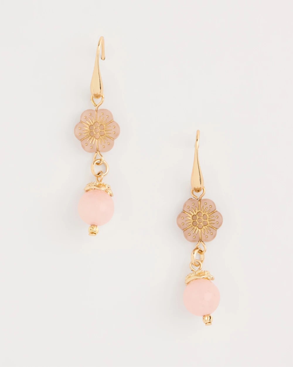 Chico's Classic | Flower Beaded Drop Earrings