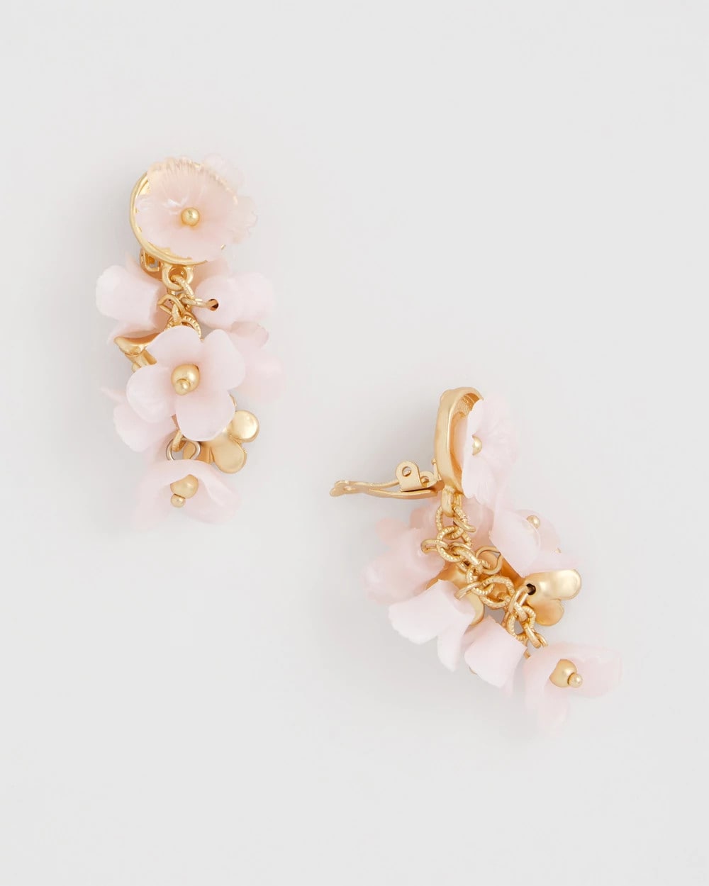 Chico's Popular | Pink Flower Cluster Drop Earrings