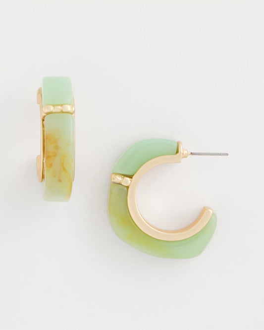 Chico's Best Price | Aqua Tone Hoop Earrings
