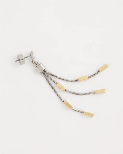 Chico's Signature | Mixed Metal Linear Earrings