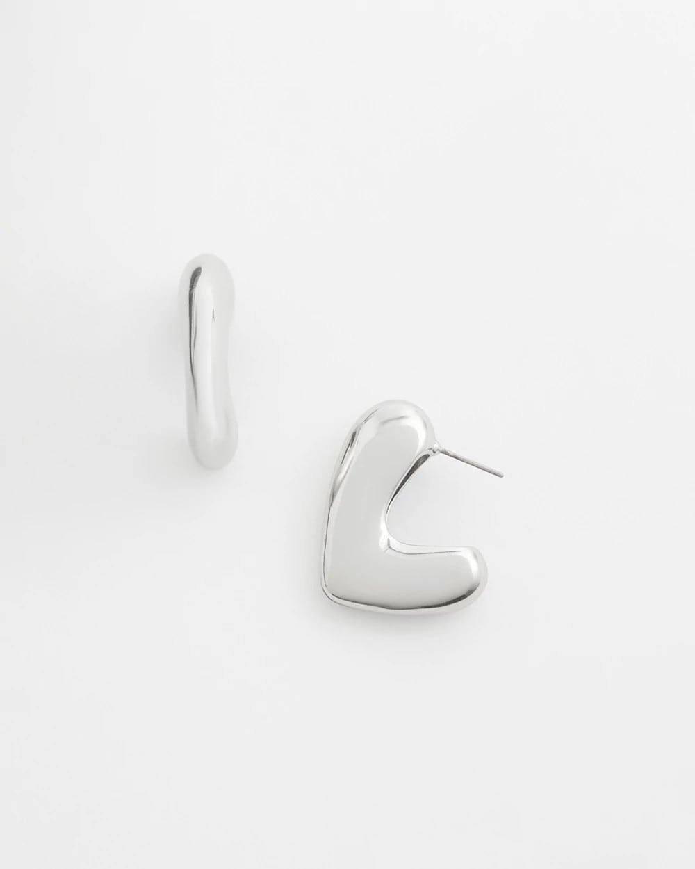 Chico's Everyday | No Droop® Silver Tone Mini Hoops