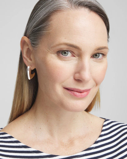 Chico's Everyday | No Droop® Silver Tone Mini Hoops