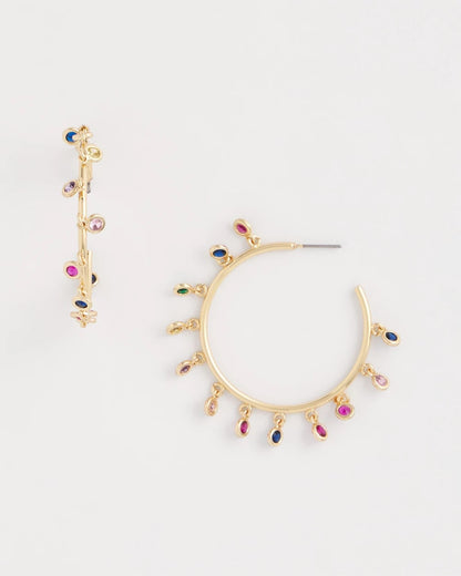 Chico's Best Price | Multi-Color Hoop Earrings