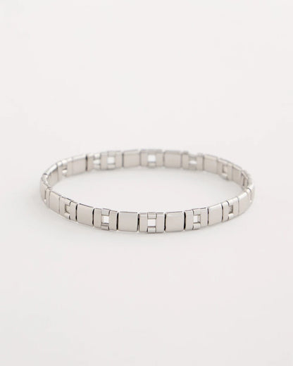 Chico's Best Price | Glam Silvertone Slice Stretch Bracelet