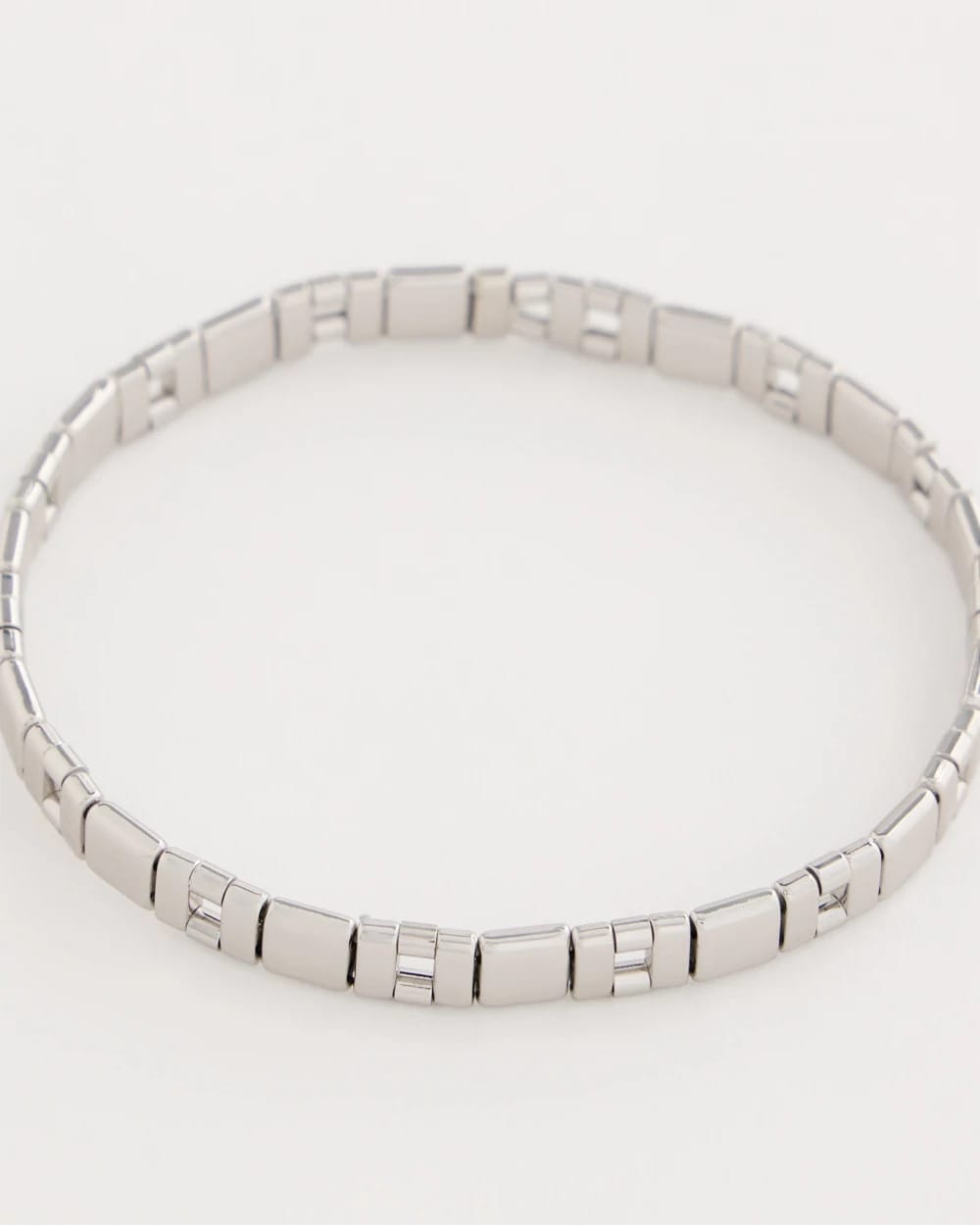Chico's Best Price | Glam Silvertone Slice Stretch Bracelet