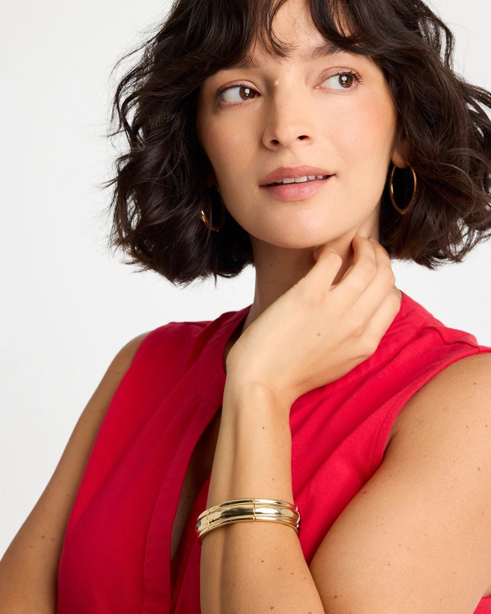 Chico's Featured | Mixed Metal Hinge Cuff Bracelet