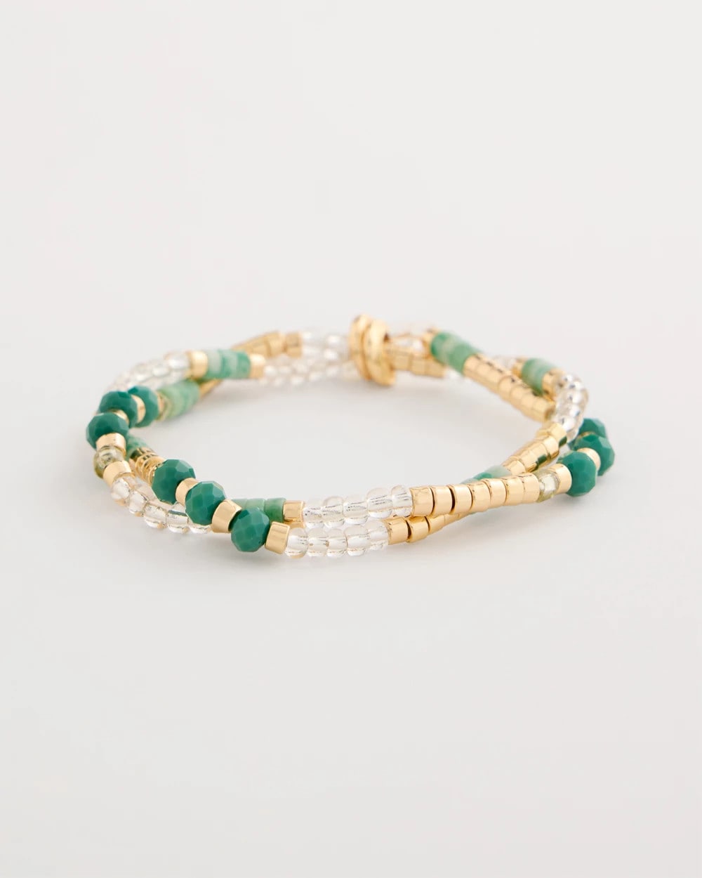 Chico's Top Pick | Genuine Howlite Beaded Stretch Bracelet