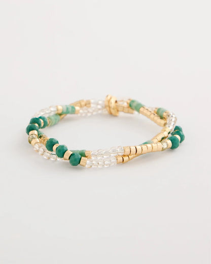 Chico's Top Pick | Genuine Howlite Beaded Stretch Bracelet