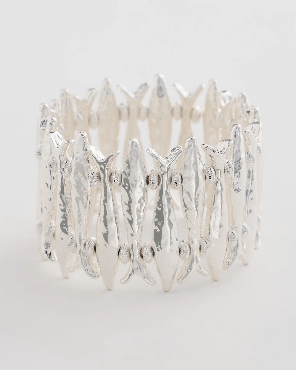Chico's Deals | Silvertone Fish Stretch Bracelet