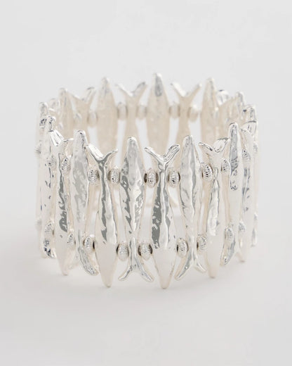Chico's Deals | Silvertone Fish Stretch Bracelet