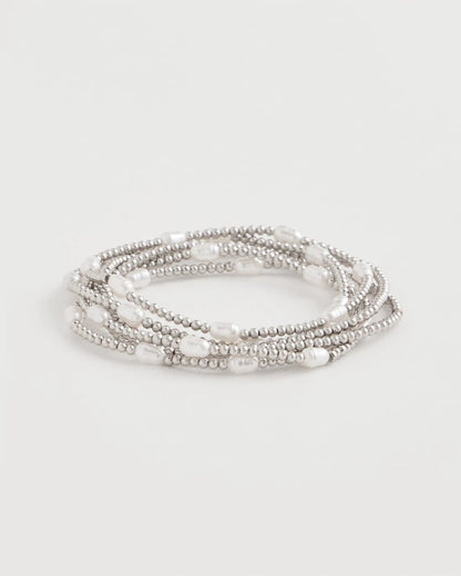 Chico's Classic | Pearlescent Bead Ball Bracelet