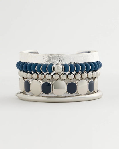 Chico's Top Pick | Navy Round Stretch Bracelet