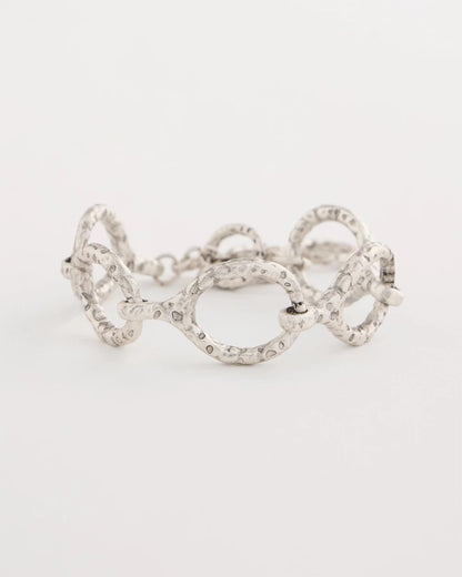 Chico's Premium | Silvertone Open Link Toggle Bracelet