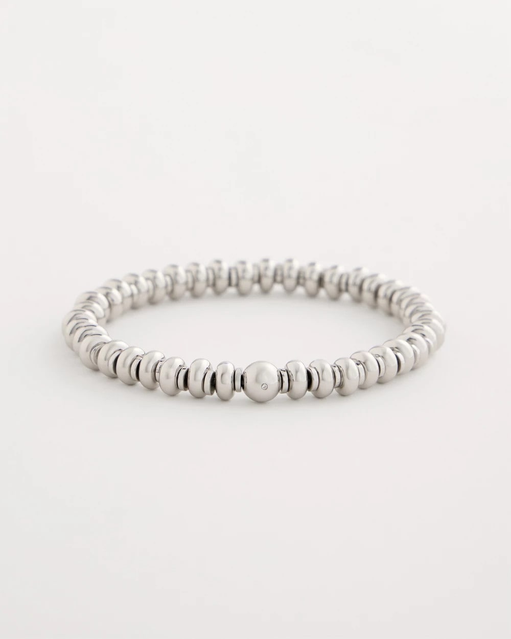 Chico's Customer Favorite | Silvertone Rounded Stretch Bracelet
