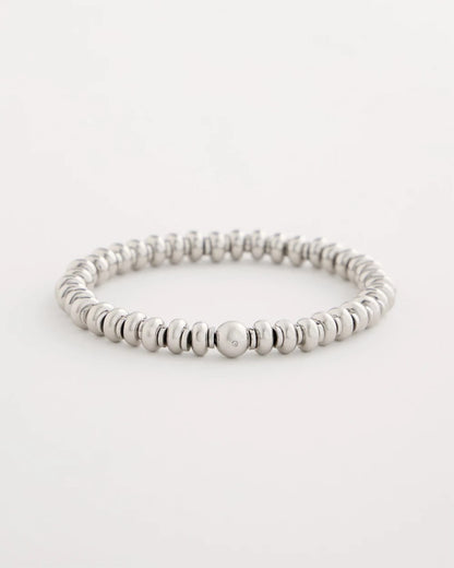 Chico's Customer Favorite | Silvertone Rounded Stretch Bracelet