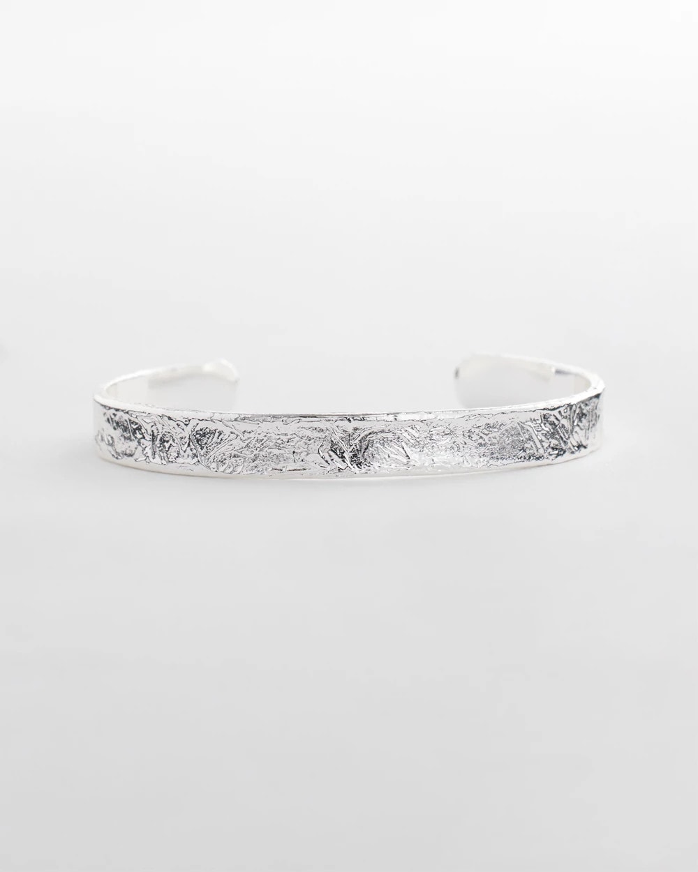 Chico's Hot Sale | Silvertone Flexible Cuff Bracelet