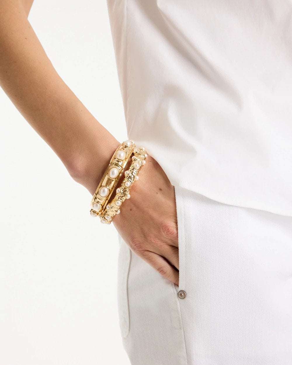 Chico's Everyday | Stretch Cuff Bracelet Set of Two