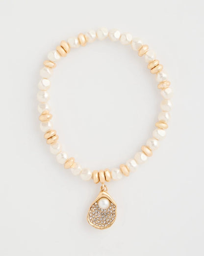 Chico's Best Seller | Pearlescent Stretch Charm Bracelet
