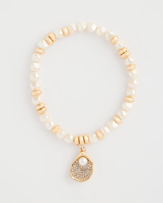 Chico's Best Seller | Pearlescent Stretch Charm Bracelet