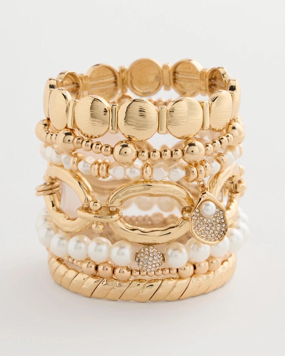 Chico's Best Seller | Pearlescent Stretch Charm Bracelet
