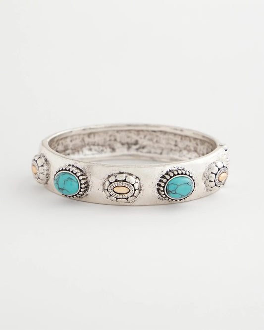 Chico's Trusted | Turquoise Mixed Metal Bangle