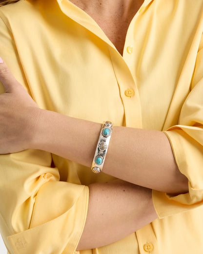 Chico's Trusted | Turquoise Mixed Metal Bangle