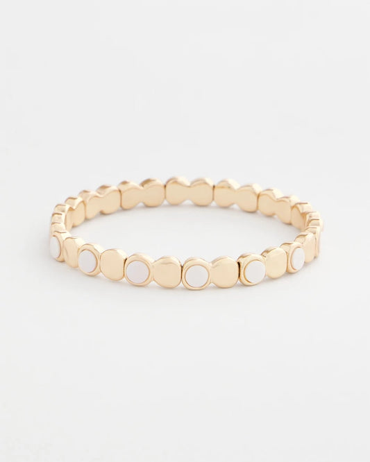 Chico's Premium | Pearl Mini Circle Stretch Bracelet
